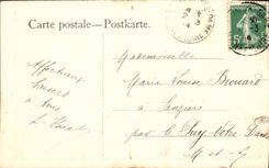 CPA Fantaisie Au bord de l'etang Vache Rose 