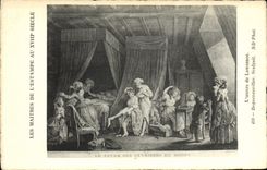 CPA Fantaisie Les maitres de l'estampe au 18eme Lawrence Dequevauviller 