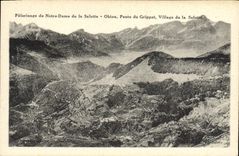 CPA Pelerinage De Notre Dame De La Salette Obiou Pente Du Grippet Village De La Salette