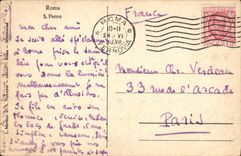 POSTAL Roma S Spietro de la VENDIMIA