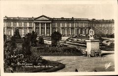 La POSTAL Compiegne de la VENDIMIA el ataque frontal del castillo dimensiona el parque