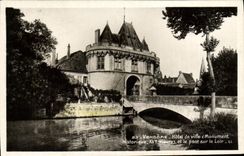 CPA Vendome Hotel De Ville et le pont sur le Loir