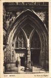 VINTAGE POSTCARD Moret the Gate De I' Eglise