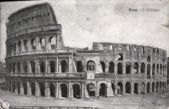POSTAL Roma de la VENDIMIA él Colosseo