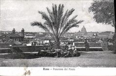 Panorama Dal Pincio de Roma de la POSTAL de la VENDIMIA