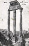POSTAL Roma Tempio di Castore E Poliuce de la VENDIMIA
