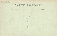 POSTAL Chanonceaux de la VENDIMIA el castillo visto del callejón grande