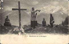 VINTAGE POSTCARD Blessing of the Mountain