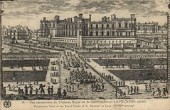 CPA St Germain en Laye Vue Perspective du Chateau Royal