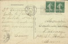 VINTAGE POSTCARD German St in Bush hammer Seen Perspective of the Royal Castle