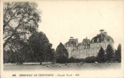 VINTAGE POSTCARD Castle De Northern Cheverny Frontage