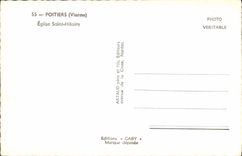 CPA Poitiers Eglise Saint Hilaire