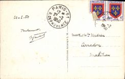 VINTAGE POSTCARD Drill De Fontainebleau the Cap of the Franchard Jockey