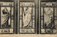 CPA Chartres Eglise Saint Pierre Emaux Par Leonard Limousin