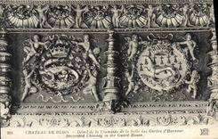 CPA Chateau De Blois Detail de la Cheminee de la Salle des Gardes d'honneur