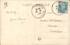 VINTAGE POSTCARD Drill of Fontainebleau the Pear of the Druids Falls of Franchard