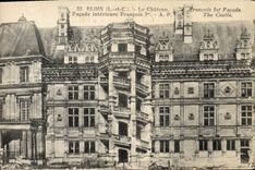 CPA Blois Le Chateau Facade Interieure Francois 1er
