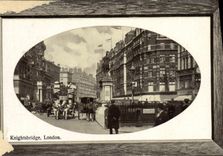 POSTAL Knightsbridge Londres de la VENDIMIA