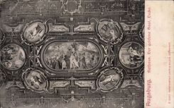 VINTAGE POSTCARD Augsburg Rathaus Der Goldene Saal Decke