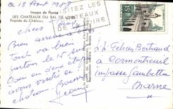 POSTAL MODERNA castillos del valle Langeais de Loire