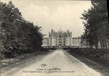 CPA Chambord Le Chateau Facade septentrionale Vue prise de la route de Saint Die