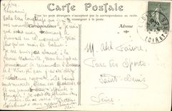 VINTAGE POSTCARD Chambord the Castle septentrional Frontage Seen from of the road of Die Saint