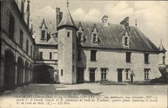 VINTAGE POSTCARD Chaumont the Castle interior Court Tower of staircase