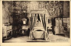 VINTAGE POSTCARD Chaumont the Castle Room of Catherine de Medicis