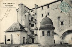 VINTAGE POSTCARD Saumur the Castle the main staircase