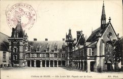 CPA Chateau de Blois Aile Louis XII Facade Sur la Cour