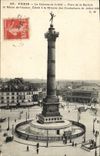 CPA Paris La Colonne de Juillet Place de la Bastille