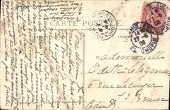 CPA Paris Viaduc d'Auteuil Bateau Train