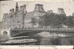 CPA Paris Le Pont D'Arcole L'Hotel De Ville