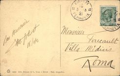 VINTAGE POSTCARD Maddalena Firenze Galleria Pitti Tiziano