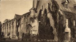 VINTAGE POSTCARD Abbey of Royaumont Asnieres on Oise Ruins of the abbataiale and house of the hosts