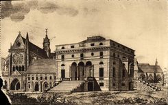 VINTAGE POSTCARD Abbey of Royaumont Asnieres on Oise Church abbey Palate