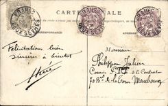 VINTAGE POSTCARD St Maixent Monument of Militaria National defense