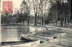 CPA Bois de Boulogne Embarcadere du lac 