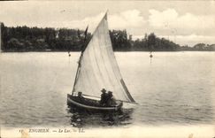 CPA Enghien Le Lac Bateau