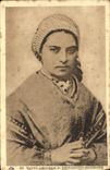 VINTAGE POSTCARD Lourdes Portrait authenticates of Bernadette Soubirous
