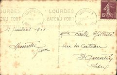 VINTAGE POSTCARD Lourdes Portrait authenticates of Bernadette Soubirous