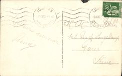 VINTAGE POSTCARD Heavy the Large viaduct of the funicular and the valley of Argeles