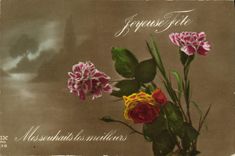 CPA Fantaisie Fleurs