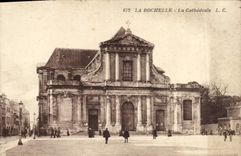 VINTAGE POSTCARD La Rochelle the cathedral