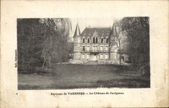 VINTAGE POSTCARD Surroundings of Varennes the castle of Jaulhonne
