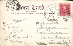 VINTAGE POSTCARD The Home off shredded Wheat New York Niagara Falls