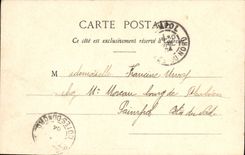 VINTAGE POSTCARD Drinks The Woman