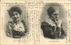 VINTAGE POSTCARD My Wife My Beautiful mother Women