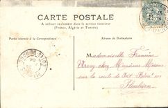 VINTAGE POSTCARD Chamber music Children Violin Piano