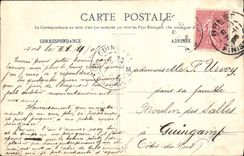 VINTAGE POSTCARD Against Dunois Destroyer